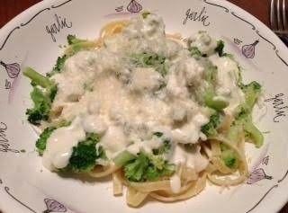 Homemade Alfredo sauce