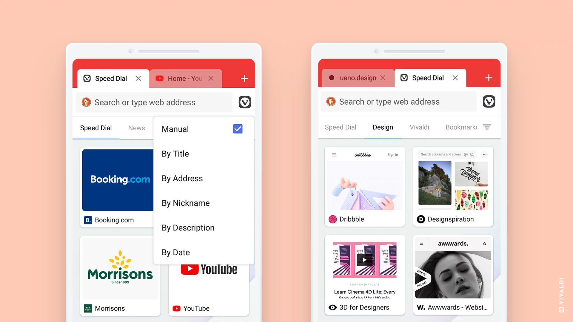 Con Vivaldi browser per Android personalizzi l'aspetto di ogni pagina Web