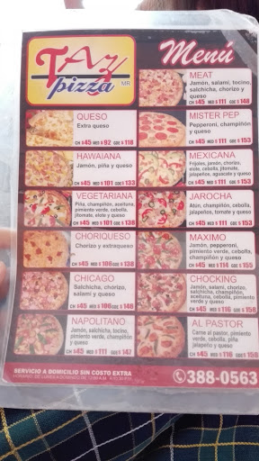 Taz Pizza, Centenario 5, Tamuin Centro, 79200 Tamuín, S.L.P., México, Restaurante | SLP
