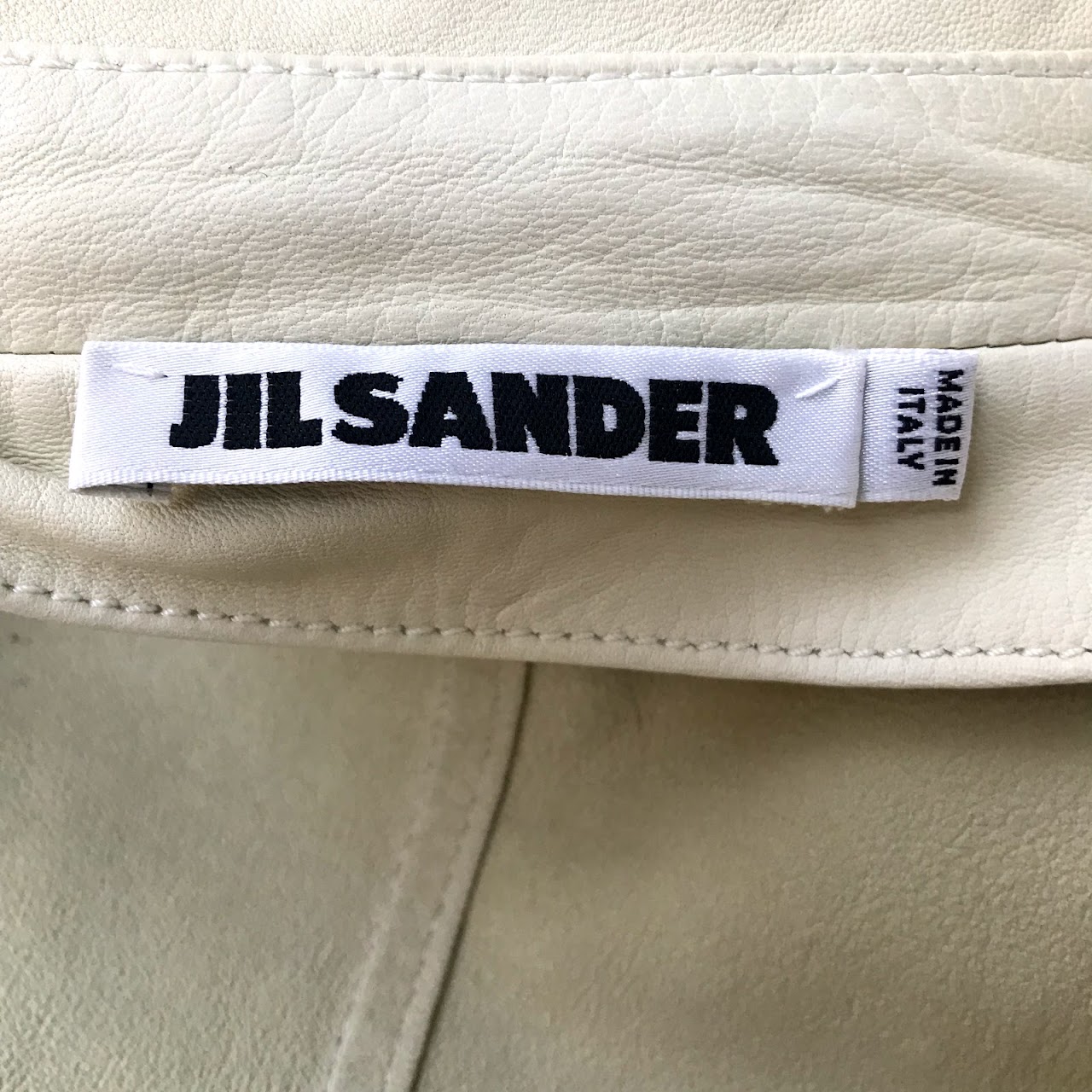 Jil Sander Leather Trench Coat