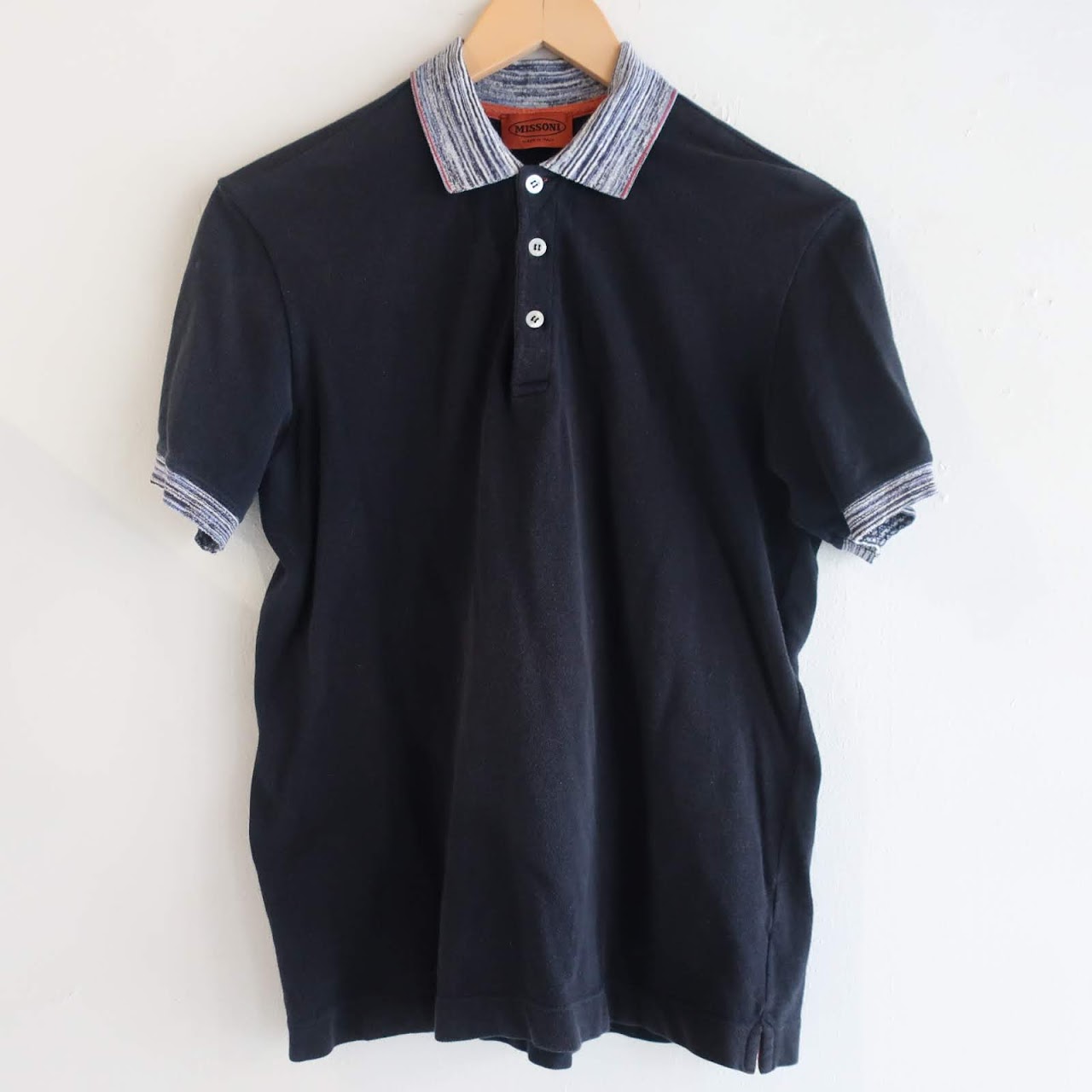 Missoni Navy Blue Polo