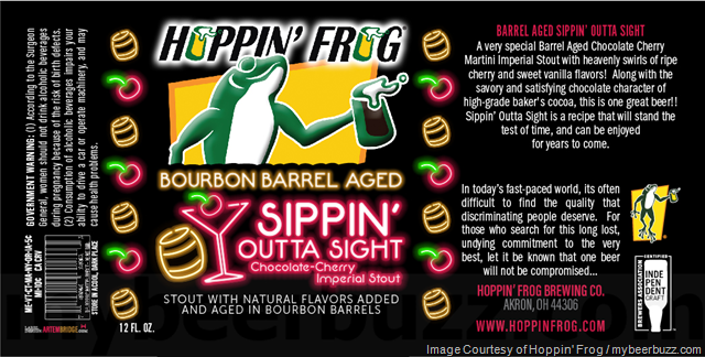 Hoppin’ Frog Adding Bourbon Barrel Aged Sippin’ Outta Sight