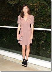 Rainey Qualley, (wearing Bottega Veneta)