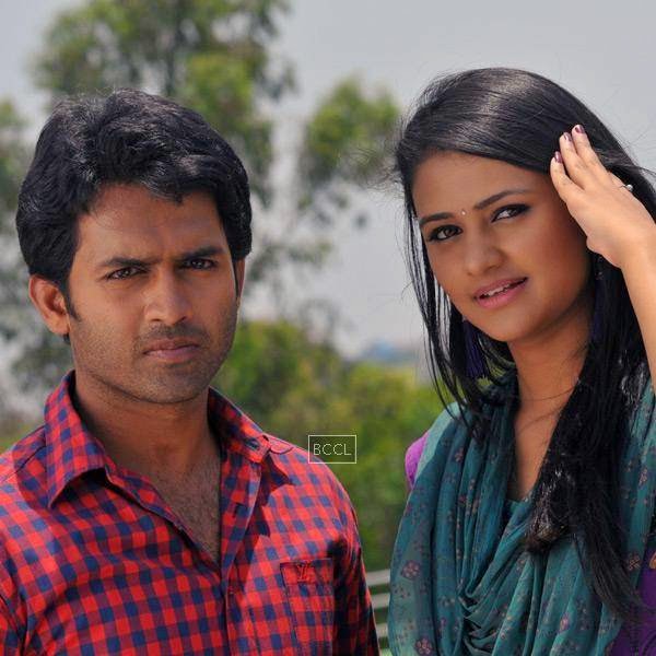 Ajay and Kousalya in a still from Telugu movie Gallo Telinattunde. (Pic: Viral Bhayani) 