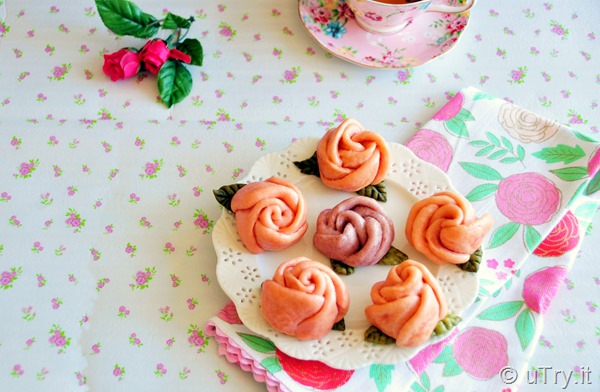 How to Make Rose Steamed Buns -  Valentine’s Day Recipe Idea http://uTry.it