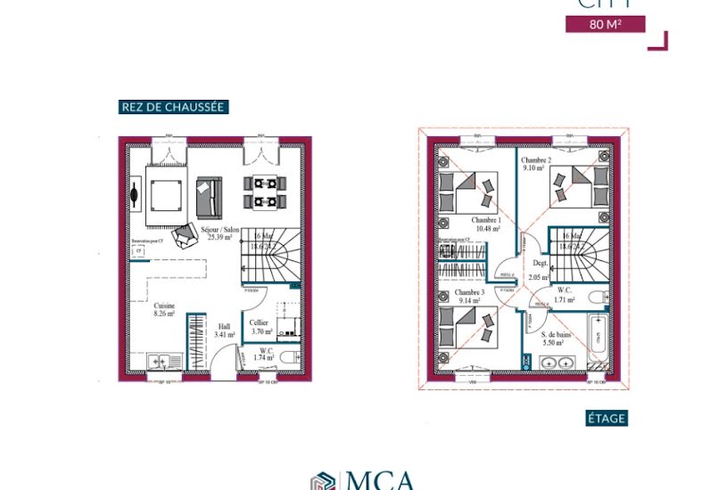  Vente Terrain + Maison - Terrain : 409m² - Maison : 79m² à Preignac (33210) 