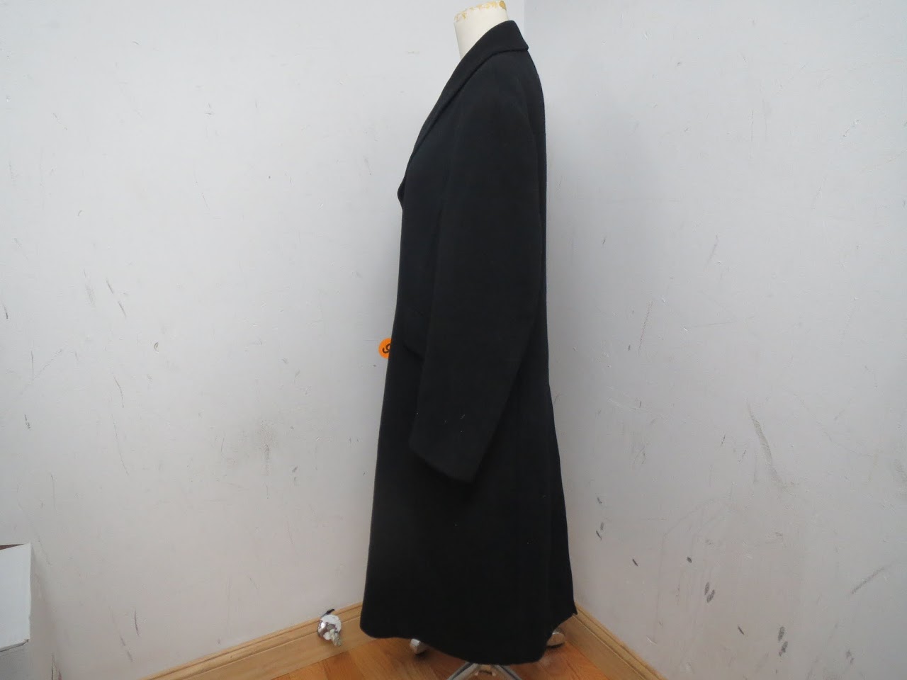 Vintage Thierry Mugler Black Wool Coat