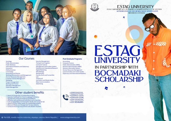 B.O.C Madaki Partners ESTAG SC Uni Cotonou, Benin Republic [Apply Scholarship]
