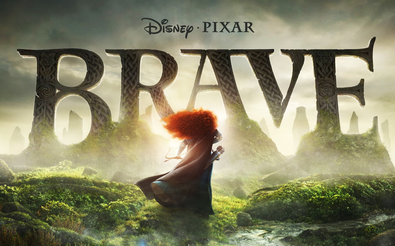 pixar brave letters wallpaper