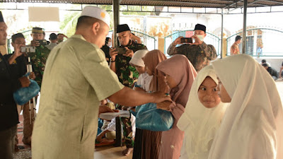 Haul Sultan Al-Malik Ash-Shalih yang ke 747,  Santuni 60 Anak Yatim dan Berikan Penghargaan kepada Kahubdam IM