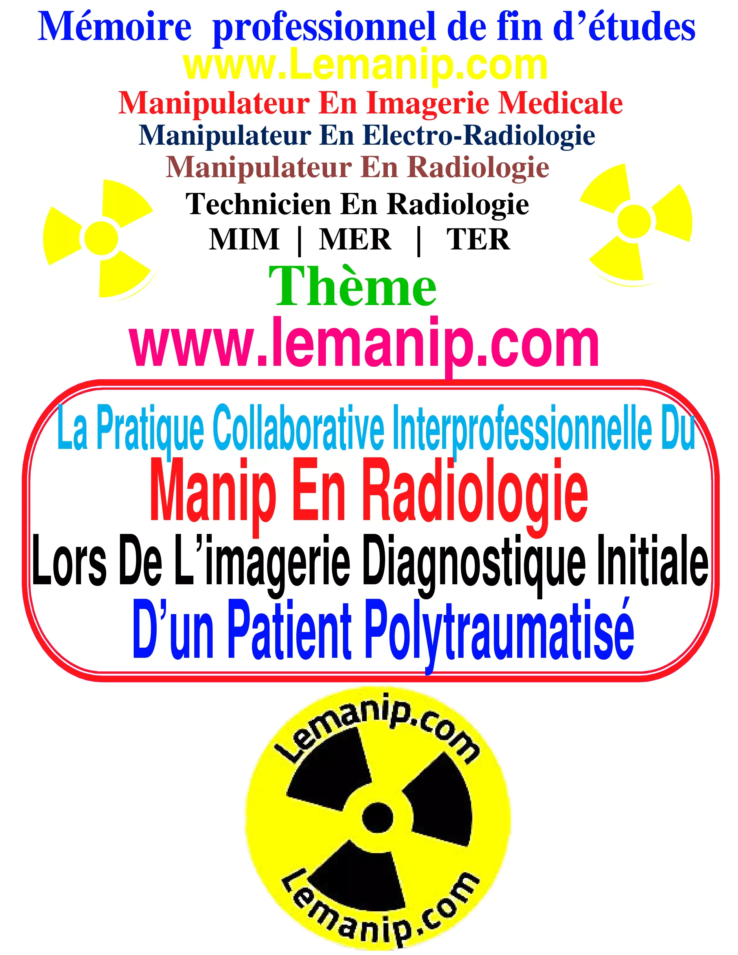 Mémoire Manipulateur En Radiologie 57