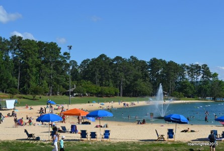 The beach at Callaway Gardens