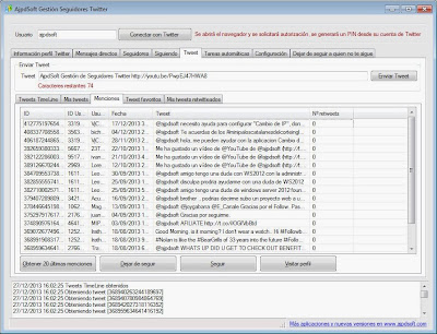 AjpdSoft Gestin Seguidores Twitter en funcionamiento