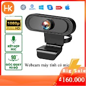 Webcam Có Mic Máy Tính Full Hd 1080P 720P Có Mic Cho Máy Tính Bàn Cam Pc Laptop Camera Máy Tính Để Bàn Có Mic Chính Hãng