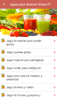 Jugos para quemar grasa Screenshot