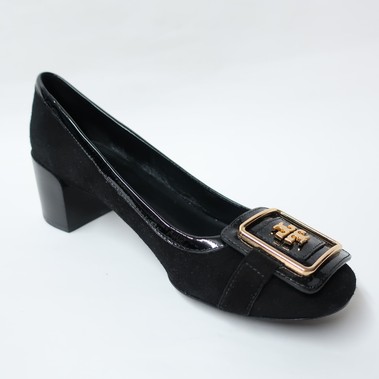 Tory Burch Black Block Heel Pumps