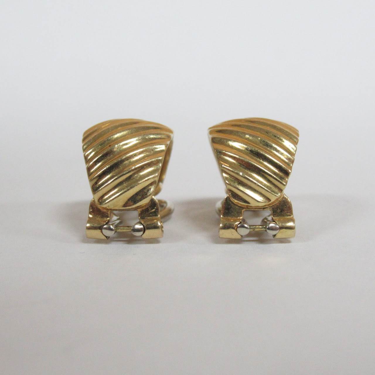 18K Gold Clip Earrings