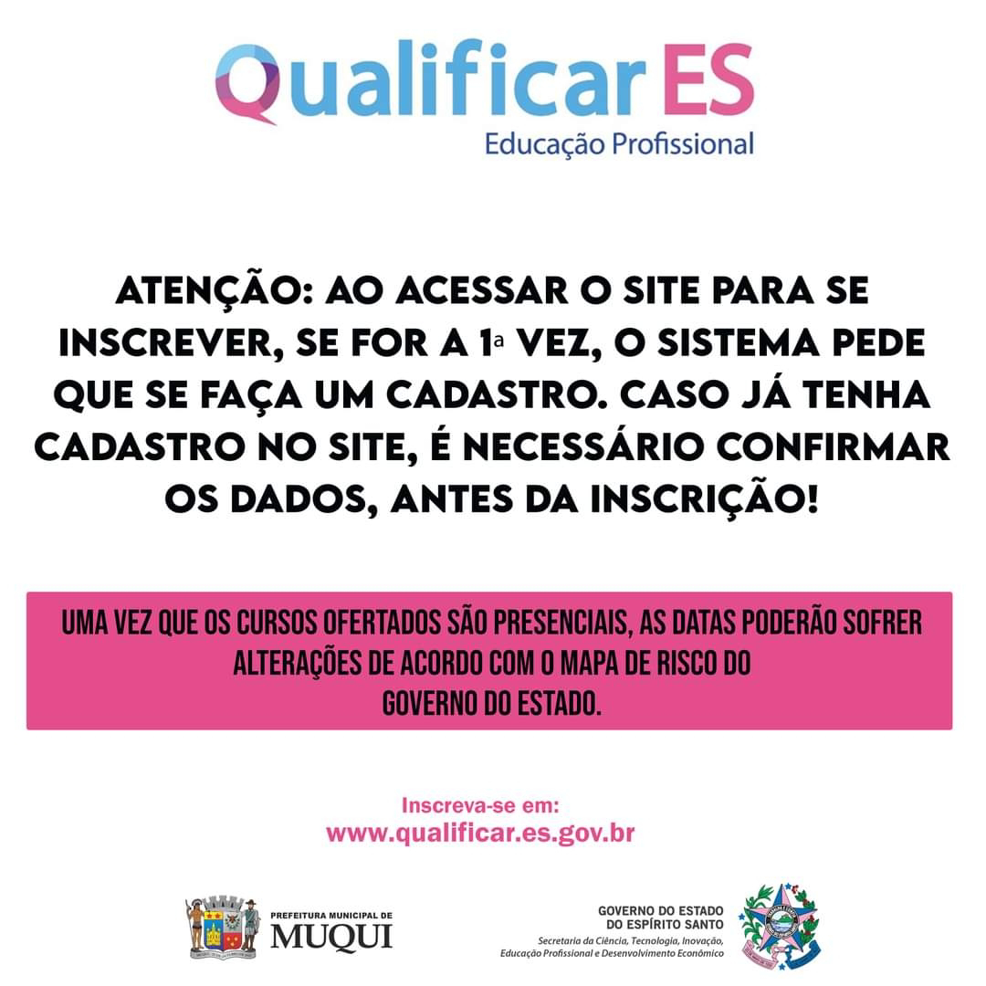 Programa Qualificar ES está com vagas de cursos gratuitos em Vargem Alta