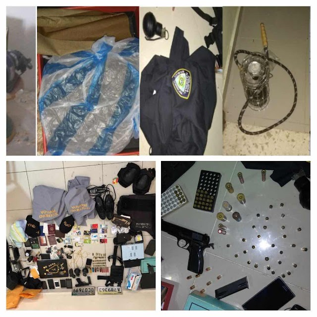 PN ocupa bombas lacrimógenas, pistola y droga en SDE; apresa 2 hombres y una mujer  