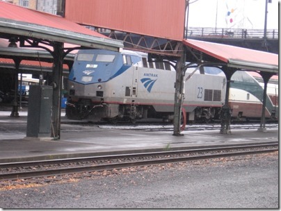 IMG_9149 Amtrak P42DC #23 at Union Station in Portland, Oregon on September 30, 2007