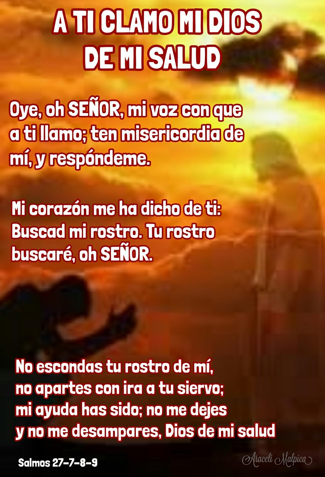 Araceli Malpica Posters Salmos 277 8 9 Oracion De Salud