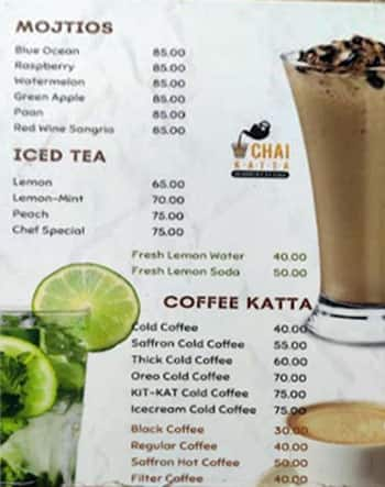 Chai Katta menu 