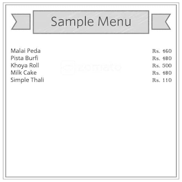 Bikaner Misthan Bhandar menu 