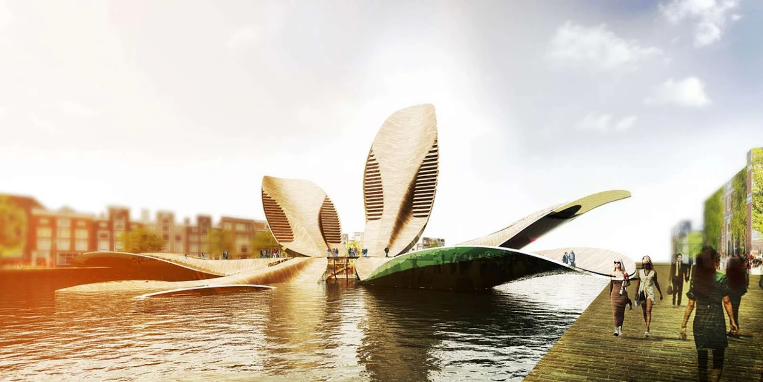 The Tulip Pedestrian Bridge by MLBS Architects