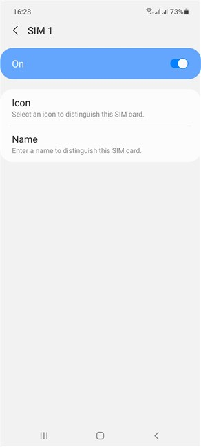 Utilisez l'écran de la carte SIM pour le personnaliser