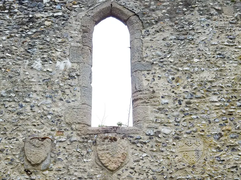 Window in gatehouse to West Acre Priory