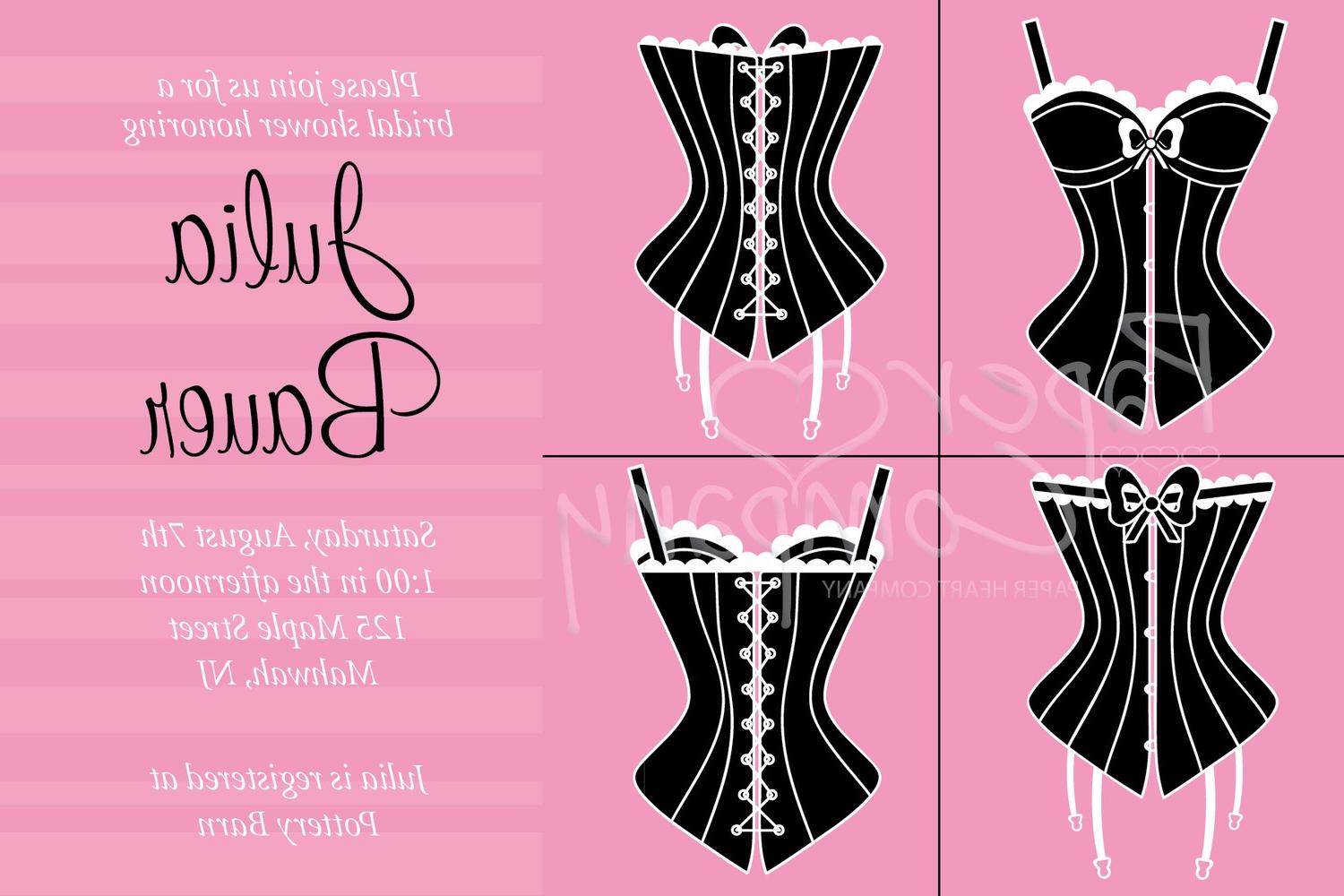 FEMININE CORSET Bridal Shower