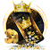 Couronne d'or de luxe 3D icon