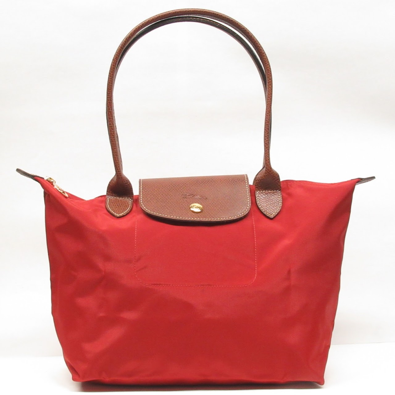 Longchamp Red Le Pliage Small Tote Bag