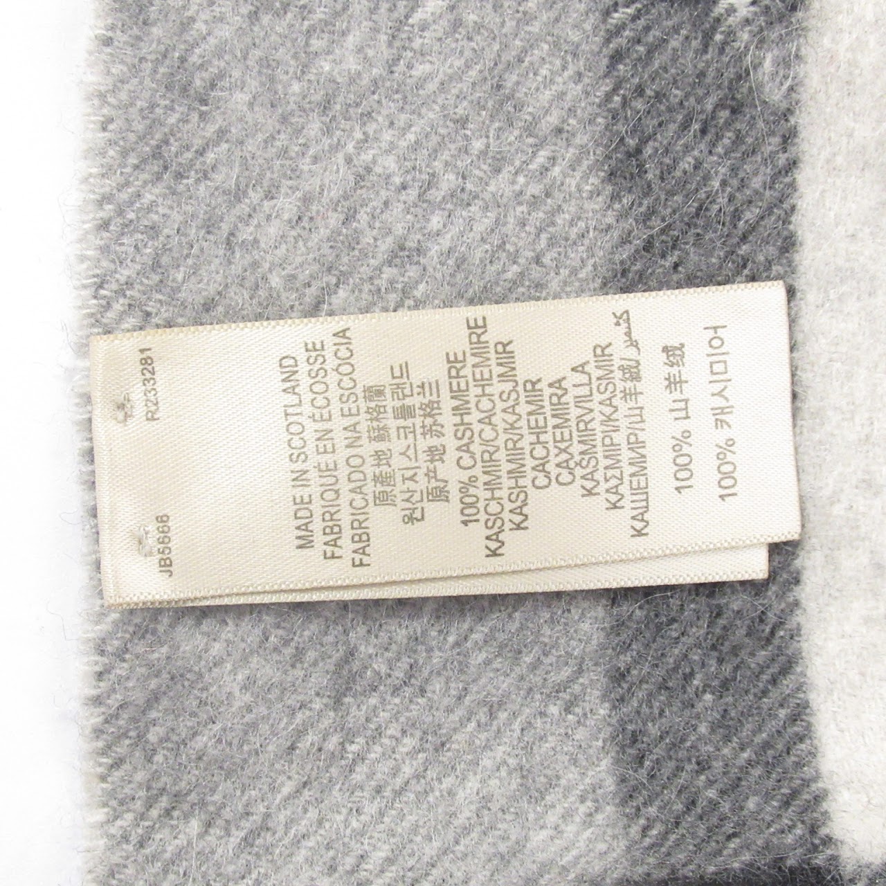 Burberry Cashmere Check Scarf