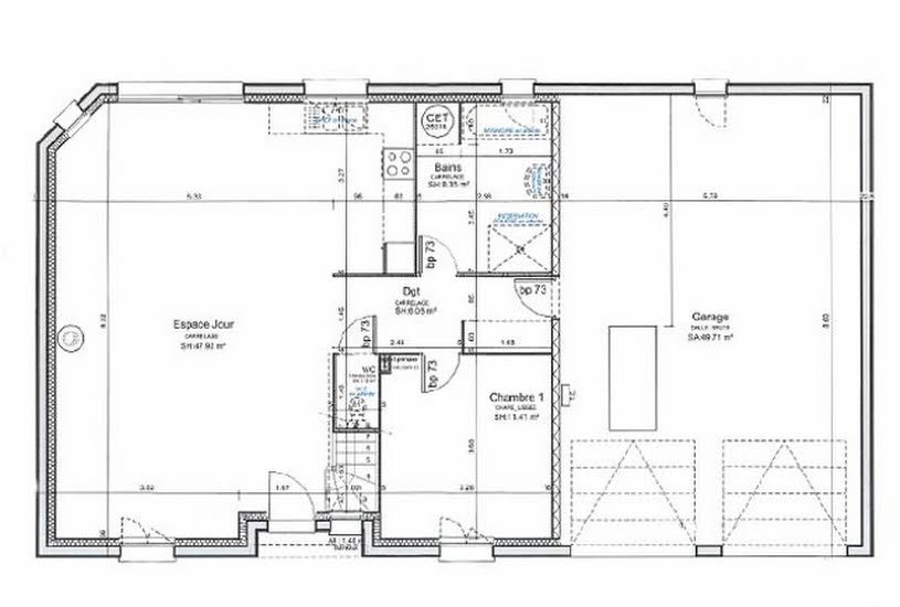  Vente Terrain + Maison - Terrain : 535m² - Maison : 75m² à Aviron (27930) 