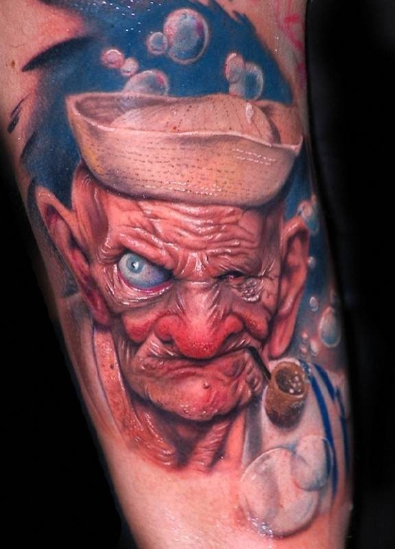 assustador_popeye_3d_tatuagem assustador_popeye_3d_tatuagem