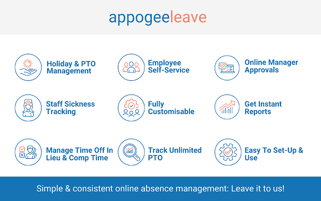 Screenshot of Appogee Leave for Gmail™