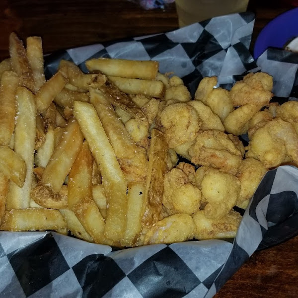 GF Popcorn shrimp basket