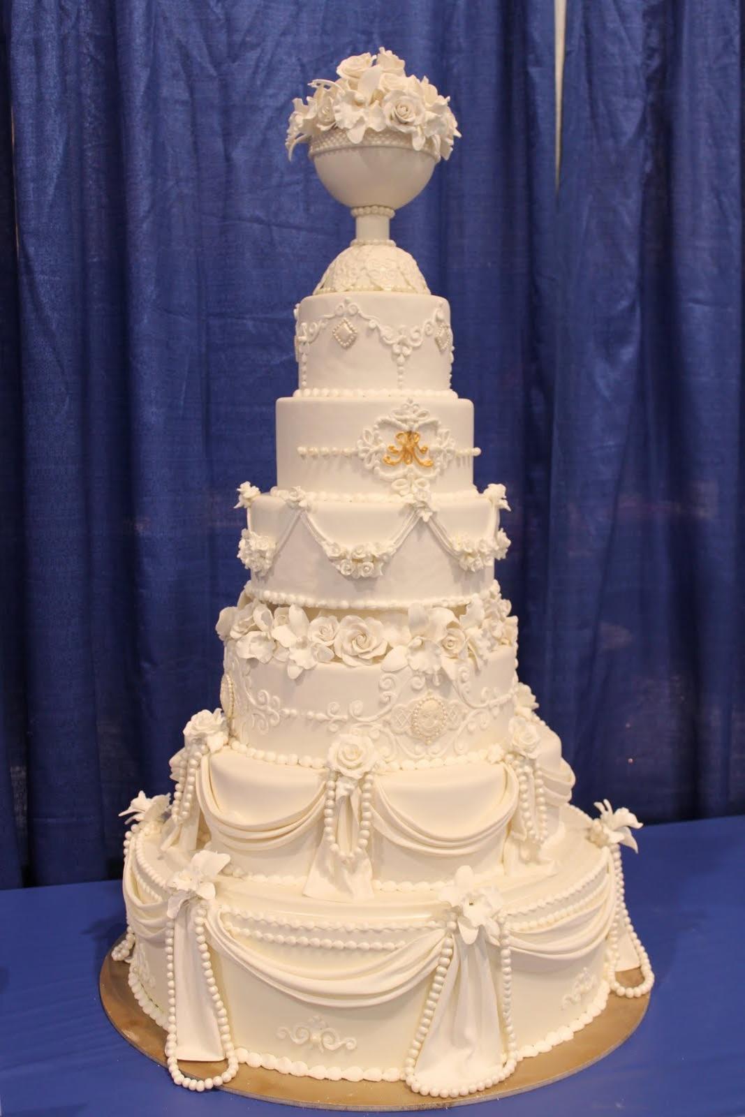 white wedding cake by Barb