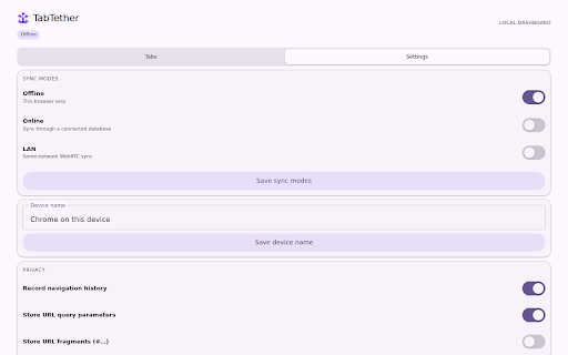 TabTether screenshot 3