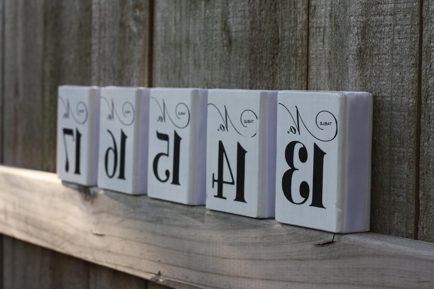 CUSTOM TABLE NUMBERS - Wedding