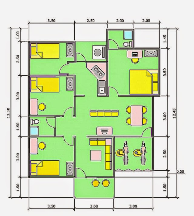  Desain  Rumah  Minimalis Posisi  Hook  Contoh U