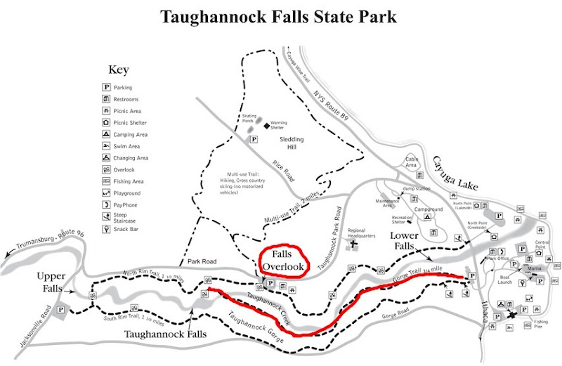 Taughannock Falls State Park Map