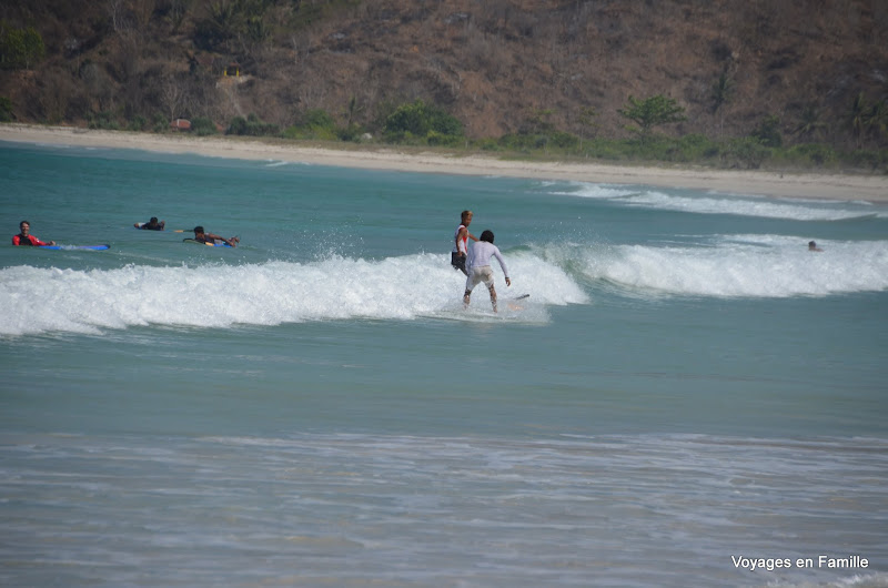 Surfers on Selong Blanak