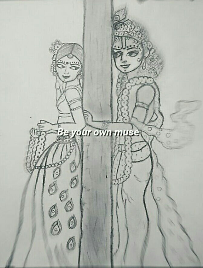 Radha Krishna Easy Drawing Step By Step Full Tutorial part 1  YouTube  Easy  drawing steps Easy drawings Step by step drawing