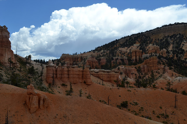 hoodoos and big puffy clouds