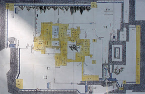 福岡城:福岡城本丸の図(御本丸御間内之図)