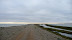 Shingle bank separates the sea from the river Alde