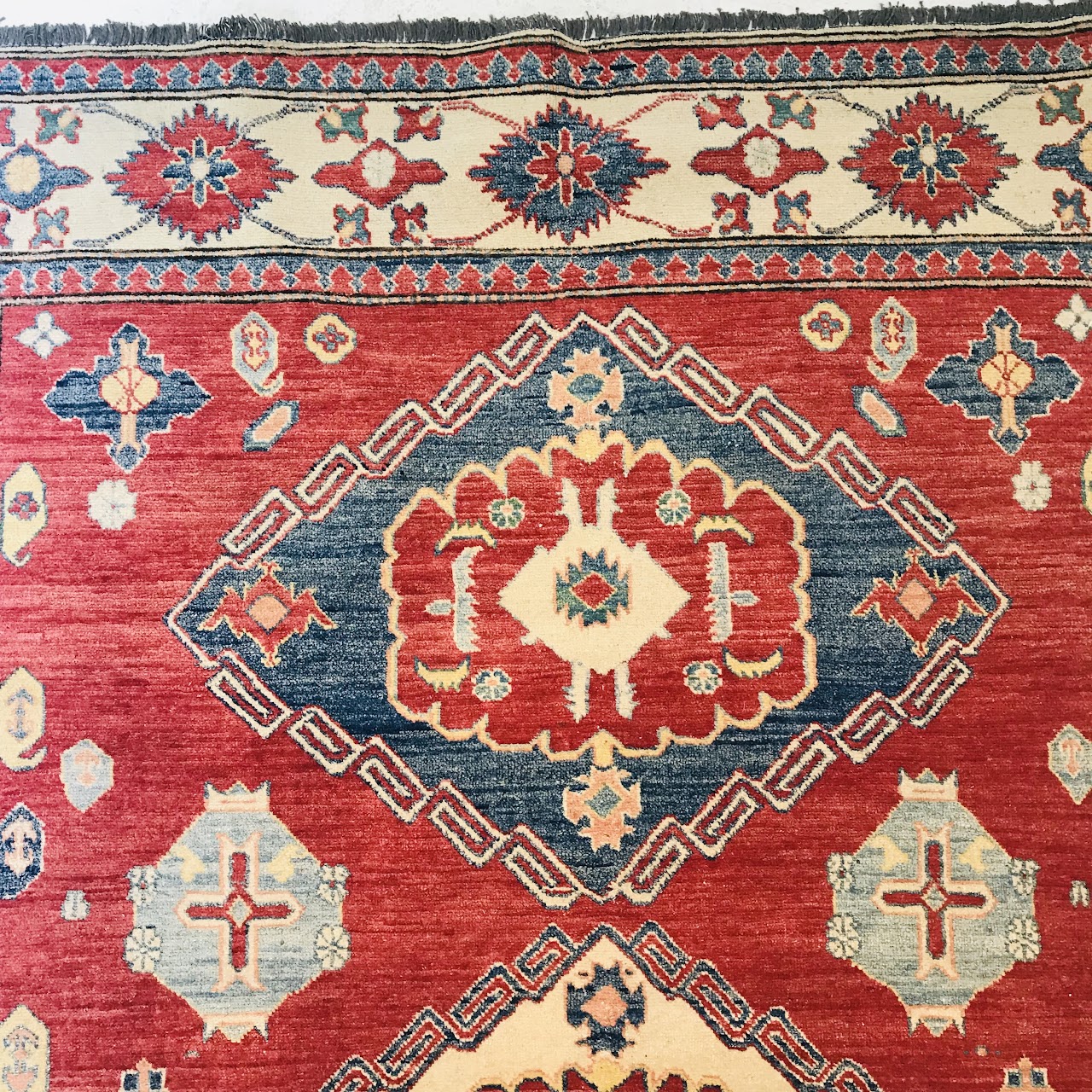 Hand-Knotted Wool Area Rug