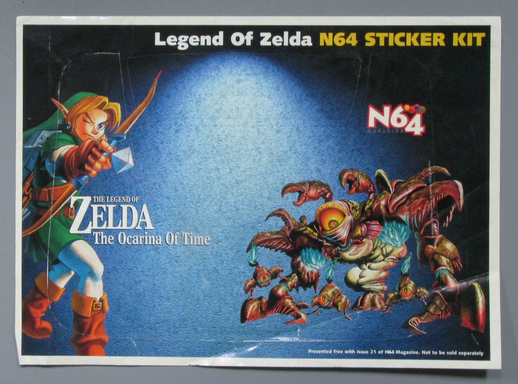Sticker Legend Of Zelda The Ocarina Of Time Legend Of Zelda N64 Sticker Kit Google Arts Culture